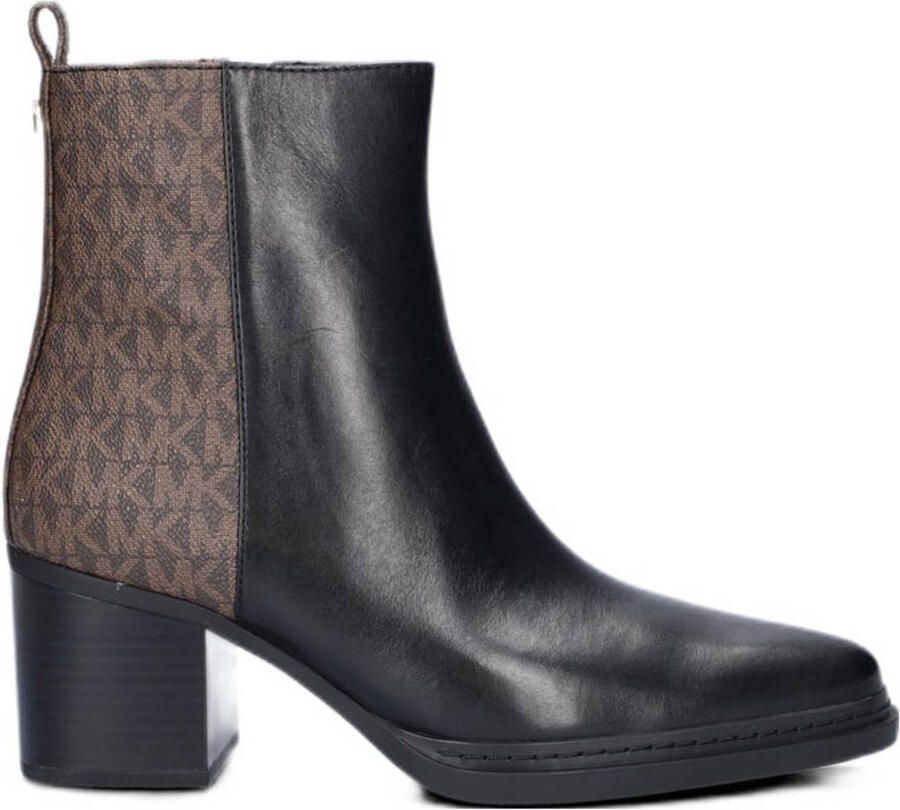 Michael Kors Lex Bootie leren enkellaarzen zwart bruin