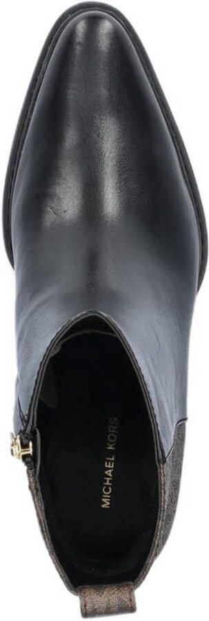 Michael Kors Lex Bootie leren enkellaarzen zwart bruin - Foto 3