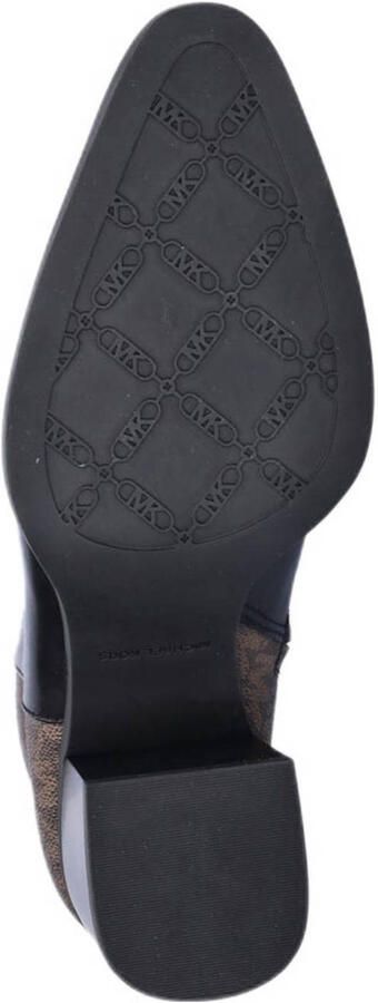 Michael Kors Lex Bootie leren enkellaarzen zwart bruin