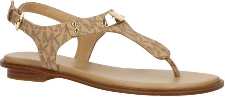 Bruin Tinten Michael Kors Camel Leer sandalen camel