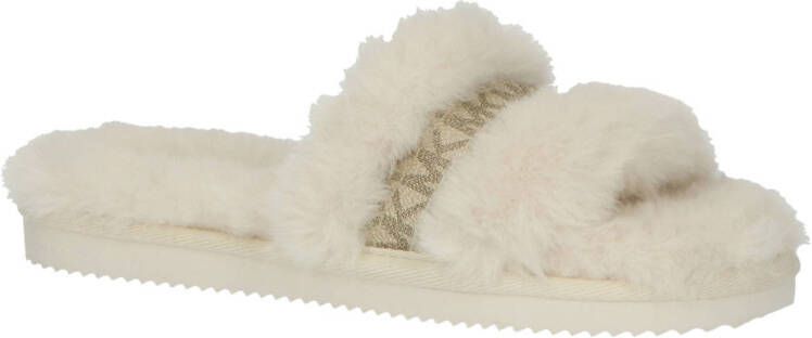 Michael Kors Scarlett pantoffels beige naturel
