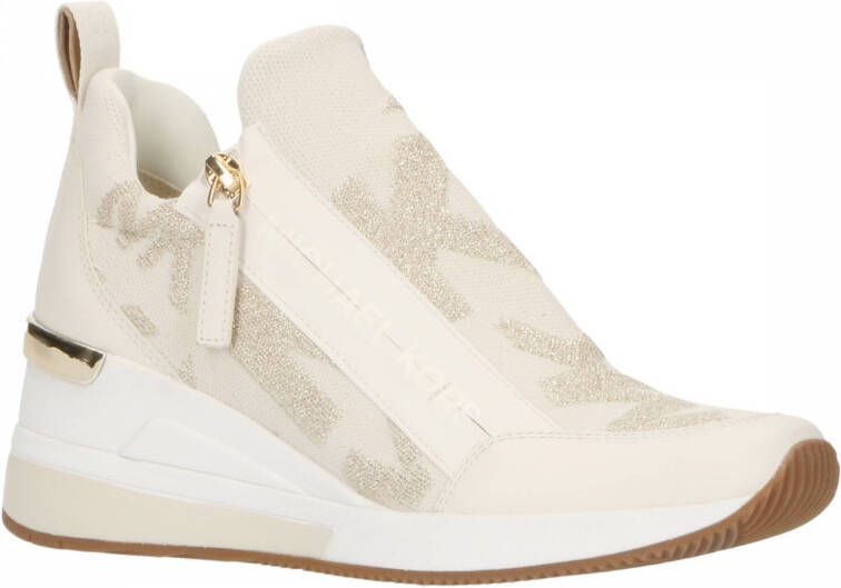 Michael Kors Willis Wedge trainer pale gold Sneakers Dames sneaker - Michaelkors sneaker Sneaker goud Instap sneaker