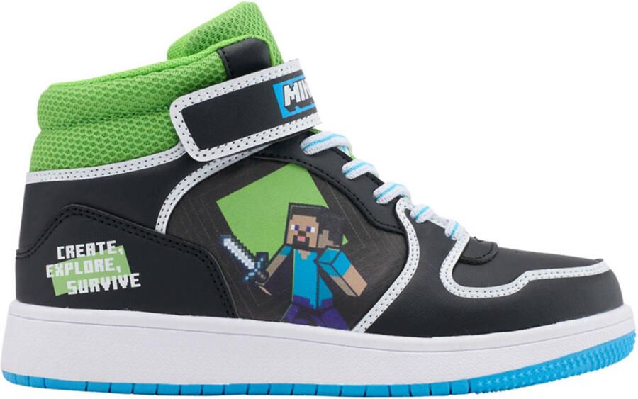 Minecraft sneakers zwart groen - Foto 3