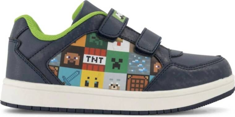 Minecraft sneakers donkerblauw