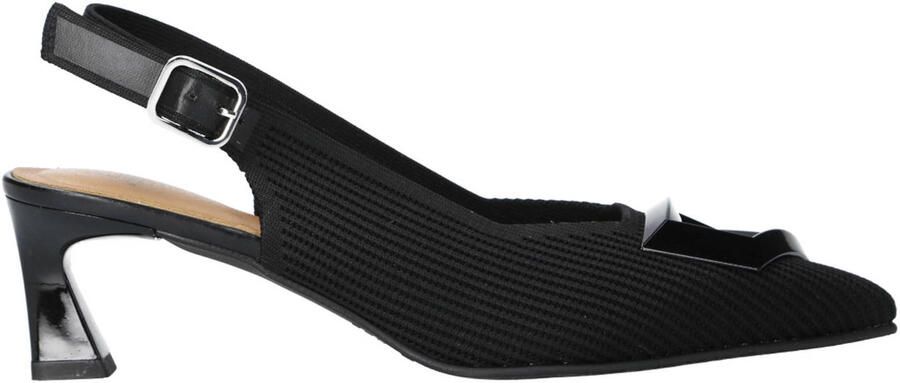 Miss Elastic Flow slingback pumps zwart