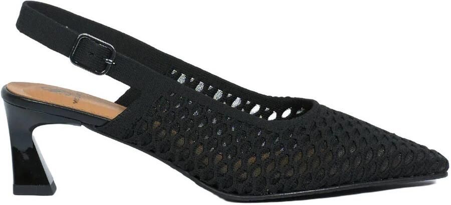 Miss Elastic Flow slingback pumps zwart