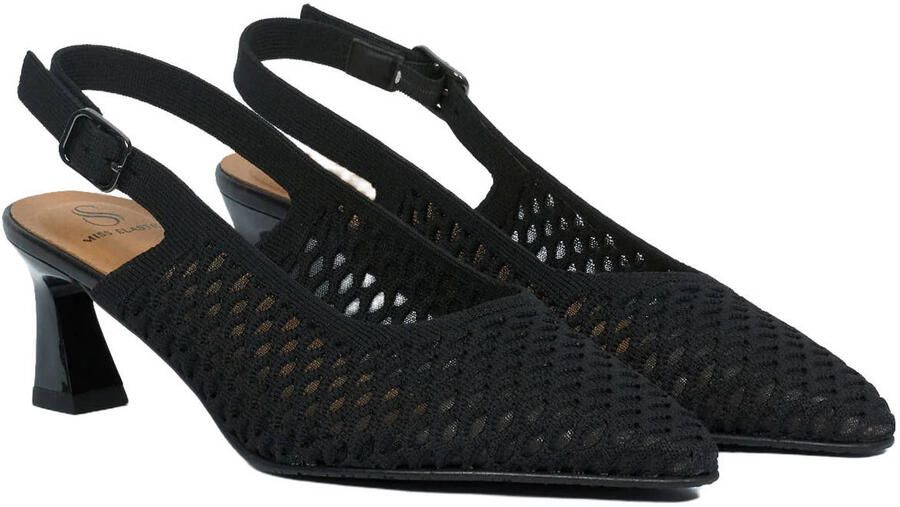 Miss Elastic Flow slingback pumps zwart - Foto 2