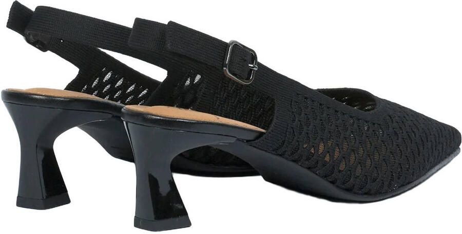 Miss Elastic Flow slingback pumps zwart - Foto 3