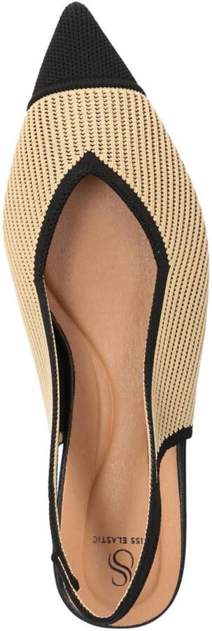 Miss Elastic Marni slingback loafers beige zwart - Foto 2