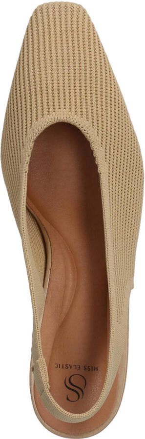 Miss Elastic New Paris slingback pumps blokhak beige - Foto 3
