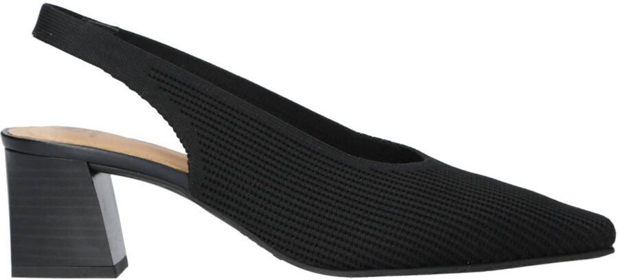 Miss Elastic New Paris slingback pumps blokhak zwart