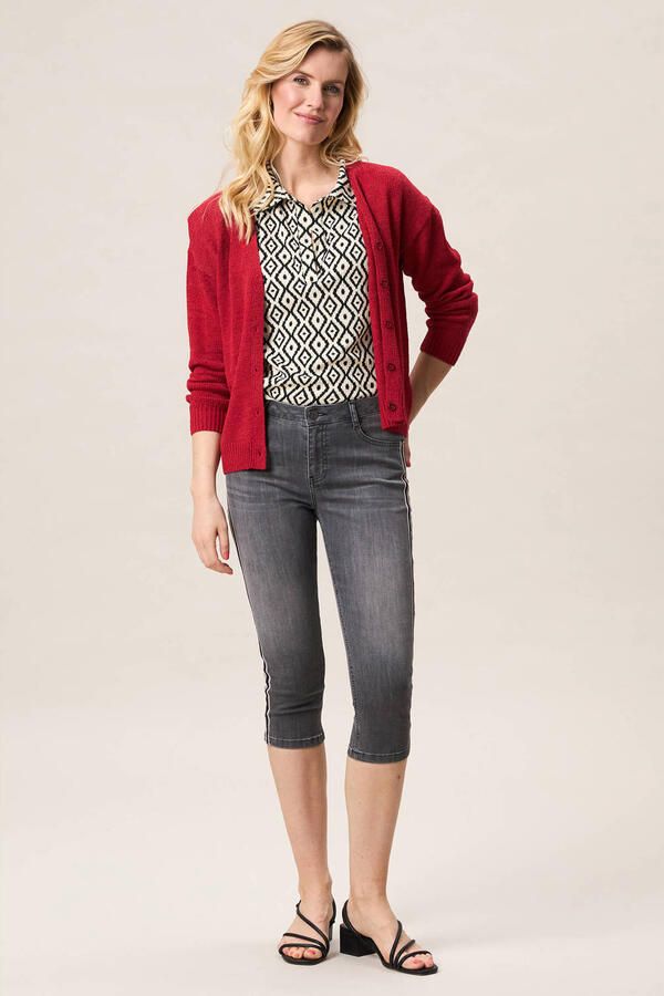 Miss Etam skinny low waist broek grey denim - Foto 2