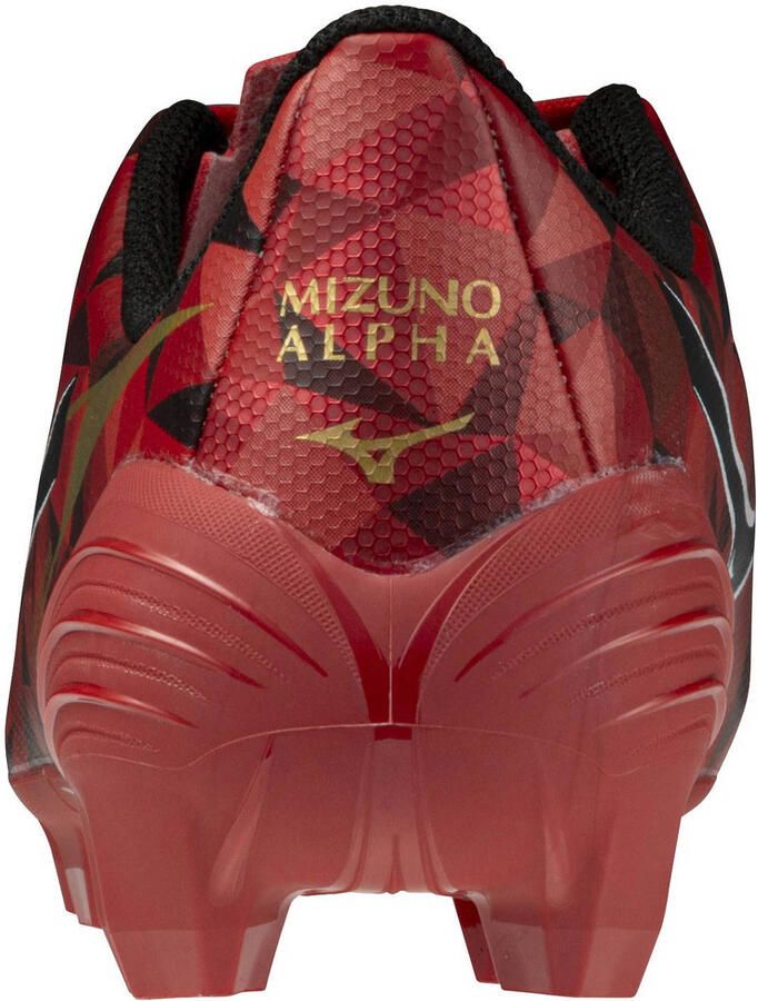 Mizuno Alpha II Select FG junior voetbalschoenen rood zwart goud