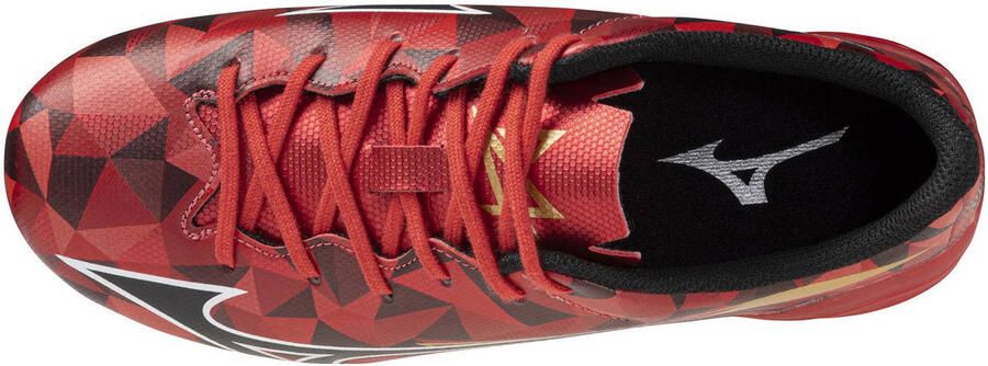 Mizuno Alpha II Select FG junior voetbalschoenen rood zwart goud - Foto 3