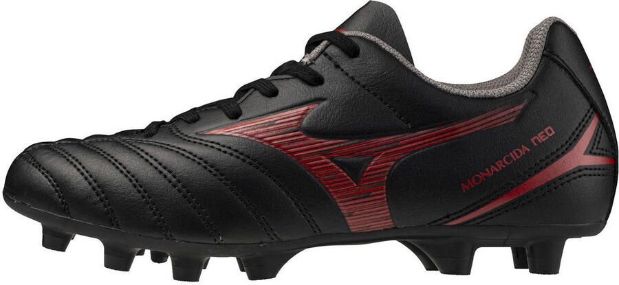 Mizuno Monarcida Neo 3 Sel MD junior voetbalschoenen zwart rood
