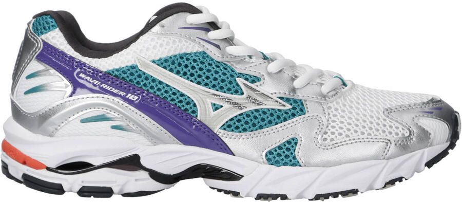 MIZUNO Lage Sneakers Heren Wave Rider 10 Sport Maat: 47 Materiaal: Leatherlook Kleur: Wit