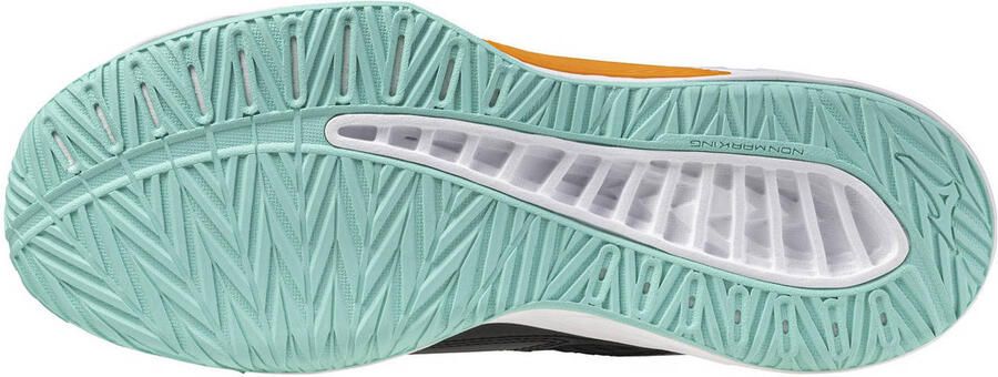 Mizuno Thunder Blade Z zaalsportschoenen zwart oranje mintgroen - Foto 2