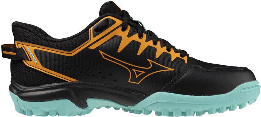 Mizuno Wave Linx 2 hockeyschoenen zwart oranje mintgroen