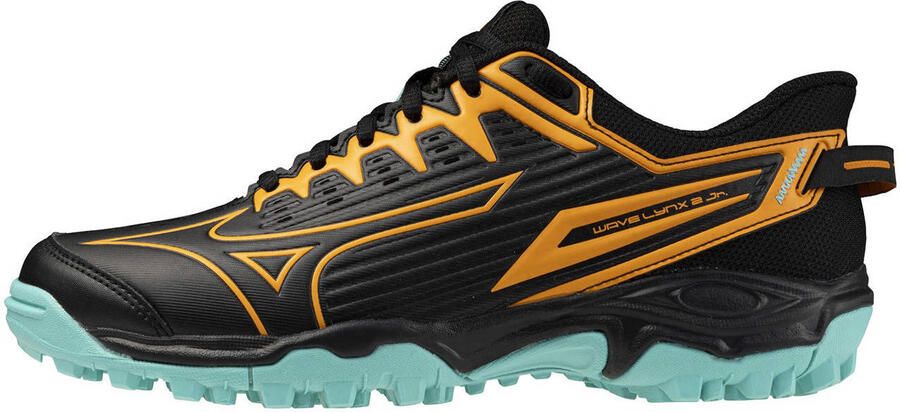 Mizuno Wave Linx 2 hockeyschoenen zwart oranje mintgroen