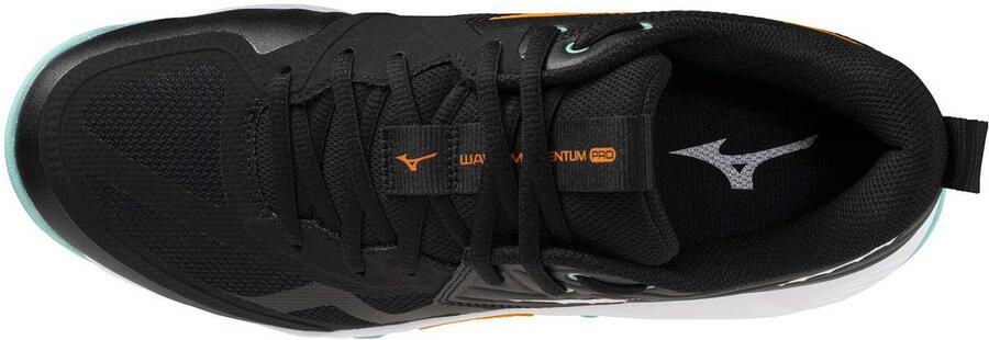 Mizuno Wave Mo tum Pro zaalsportschoenen zwart oranje mintgroen - Foto 3