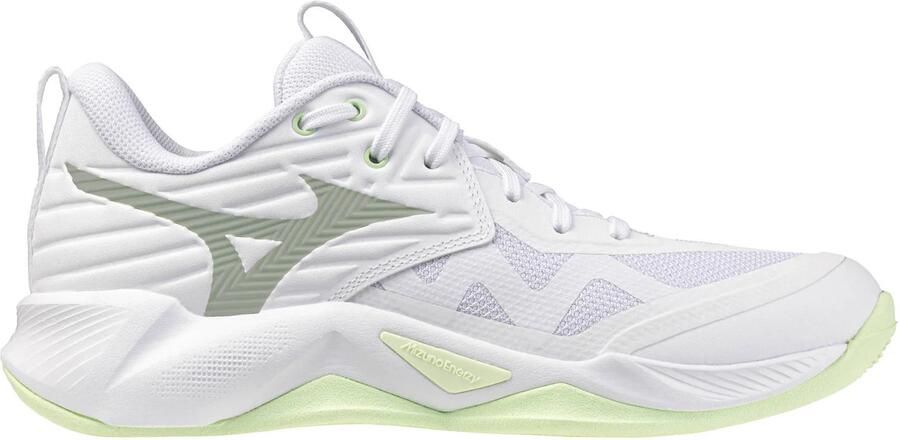 Mizuno Wave Momentum Pro Indoor Sportschoenen Voor Dames Wit 1 2 Vrouw