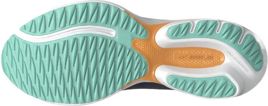 Mizuno Wave Ultima 16 WOS hardloopschoenen donkerblauw mintgroen - Foto 3