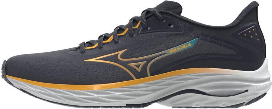 Mizuno Wave Ultimate 16 hardloopschoenen grijsblauw geel