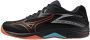 Mizuno Thunder Blade Z zaalsportschoenen zwart oranje - Thumbnail 1