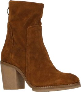 Mjus Altra P85201 suède enkellaarzen cognac