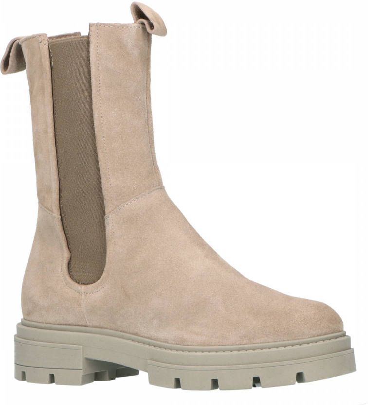 Mjus Beatrix M79203 hoge leren chelsea boots beige