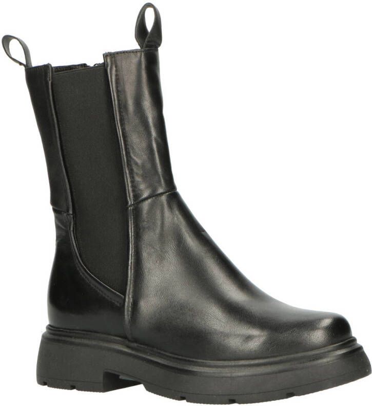 Mjus Mj 301 Nero 301 6002-korte laars leer-chealseaboot