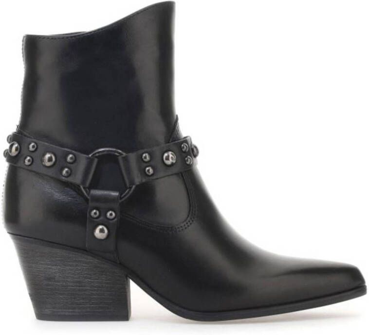 Mjus Livigno leren cowboylaarzen zwart