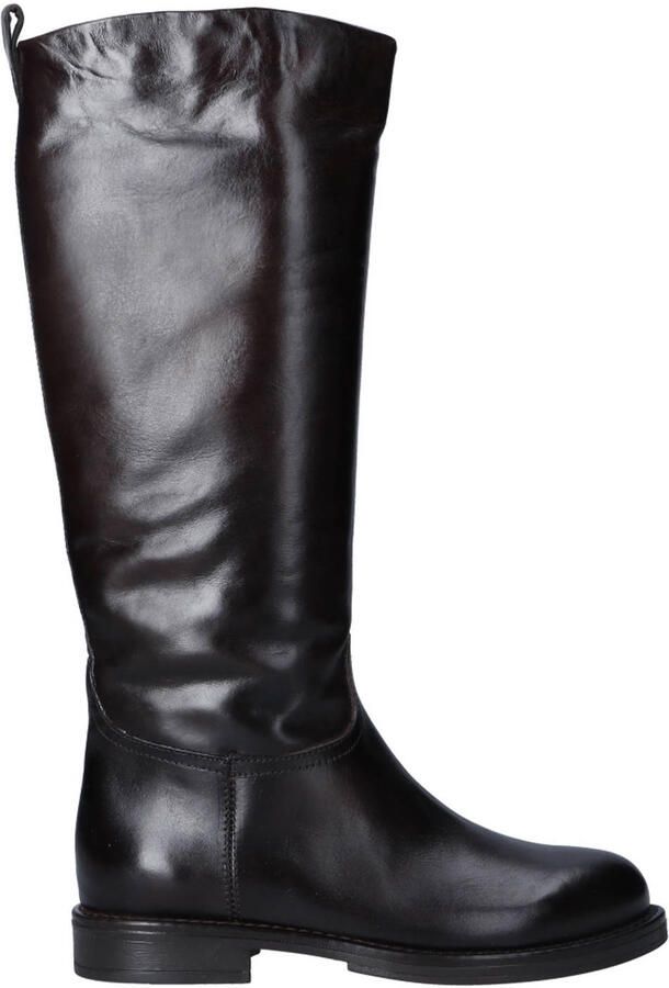 Mjus Beata leren hoge laarzen bruin