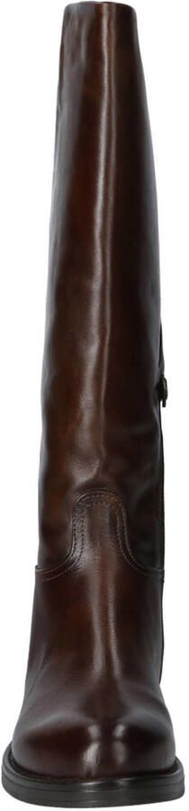 Mjus Beata leren hoge laarzen kastanje bruin - Foto 3
