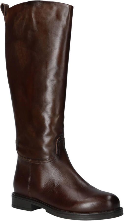 Mjus Beata leren hoge laarzen kastanje bruin - Foto 2