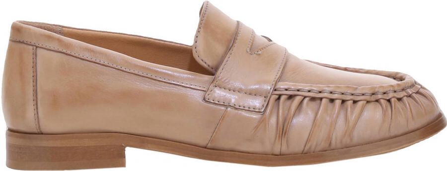 Mjus leren loafers lichtbruin