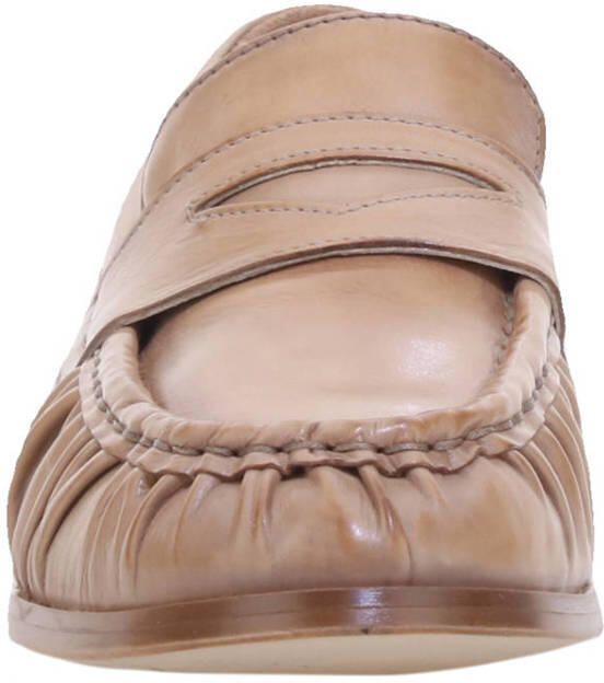 Mjus leren loafers lichtbruin - Foto 3