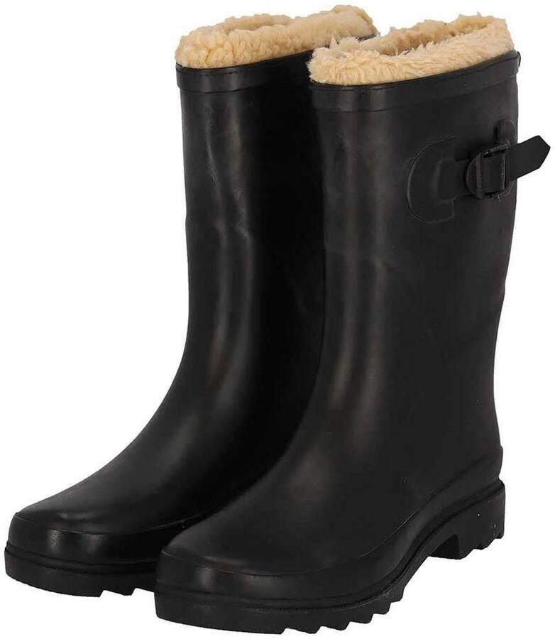 Morethansocks Regenlaarzen Dames Fake Fur 100% Rubber