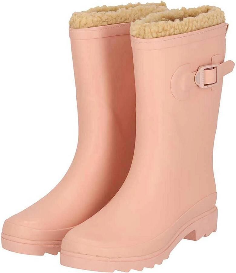 Morethansocks Regenlaarzen Dames Fake Fur 100% Rubber