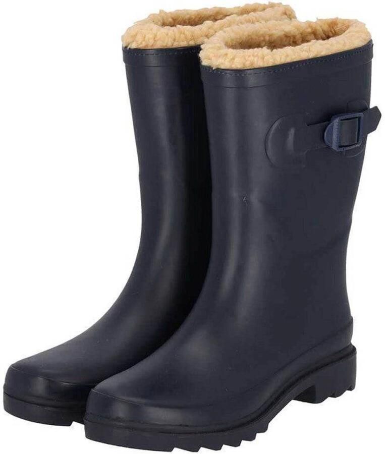 Morethansocks Regenlaarzen Dames Fake Fur 100% Rubber