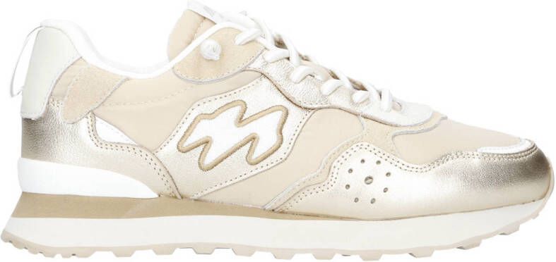 MRP 47 leren sneakers goud beige