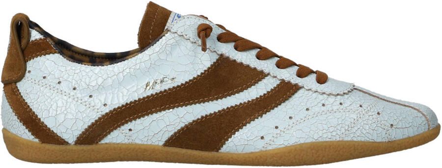 Maripe MRP dames sneaker Runaway leder en suède lichtblauw naturel