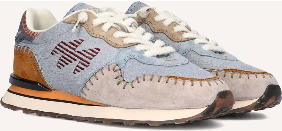 MRP Lage Sneakers Dames Amsterdam 06uphs Maat: 36 Materiaal: Ponyhair Kleur: Blauw - Foto 2