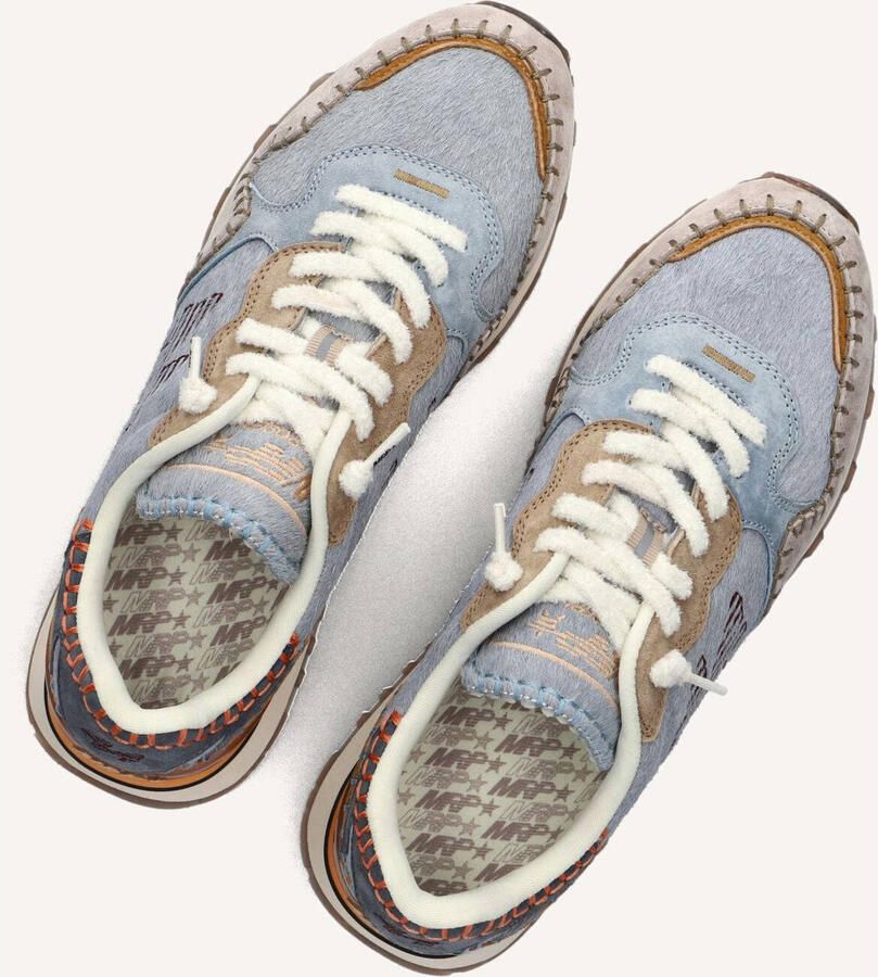 MRP Lage Sneakers Dames Amsterdam 06uphs Ponyhair Blauw - Foto 2
