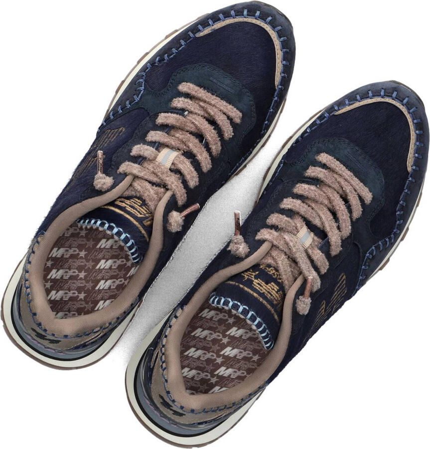MRP Lage Sneakers Dames Amsterdam 06uphs Suède Blauw - Foto 2