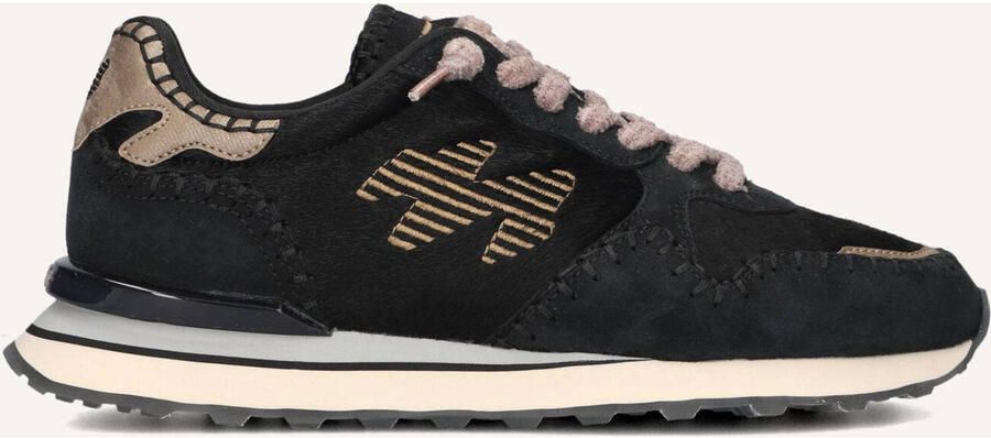 MRP Lage Sneakers Dames Amsterdam 06uphs Ponyhair Zwart