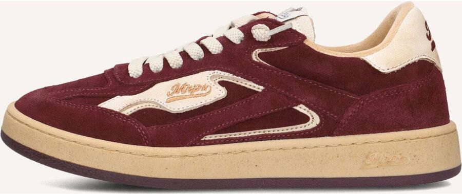 MRP Lage Sneakers Dames Beverly Suède Bordeaux