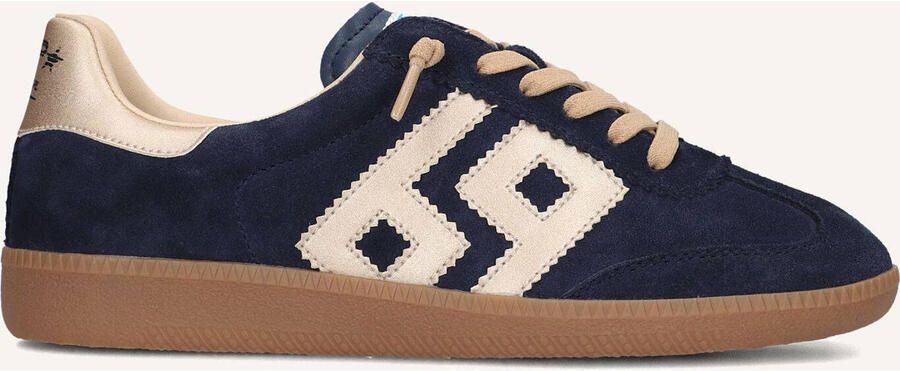 MRP Lage Sneakers Dames Boston Suède Blauw