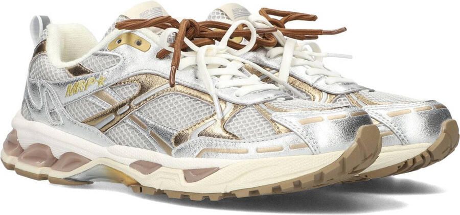 MRP Lage Sneakers Dames Melrose Leatherlook Zilver - Foto 2