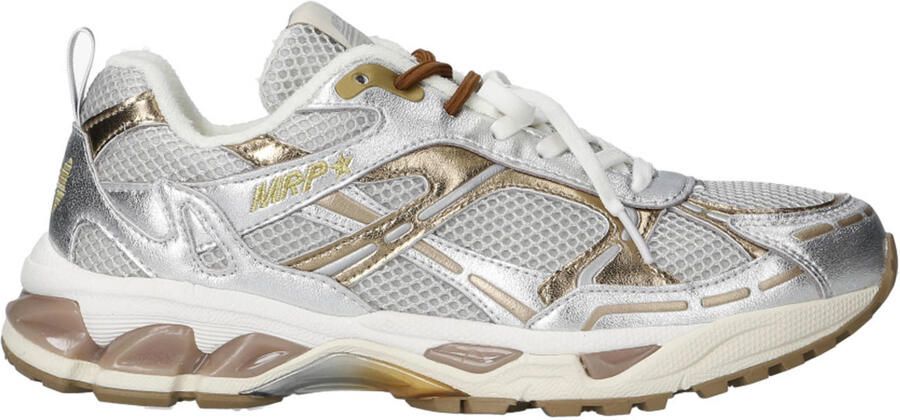 MRP Lage Sneakers Dames Melrose Maat: 40 Materiaal: Leatherlook Kleur: Zilver